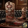 Oklahoma Sooners Premium Leather Western Cowboy Boots Oklahoma Sooners Premium Leather Western Cowboy Boots
