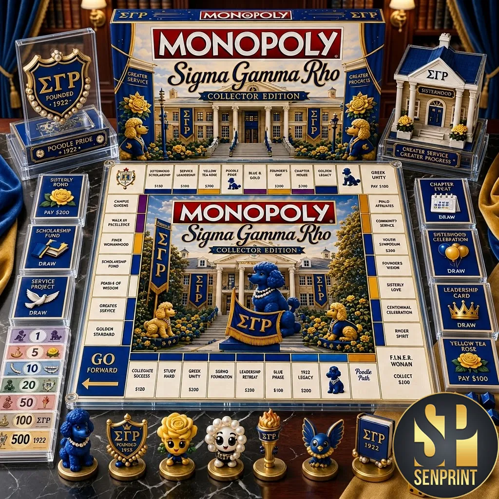Sigma Gamma Rho Monopoly Collector Edition Board Game