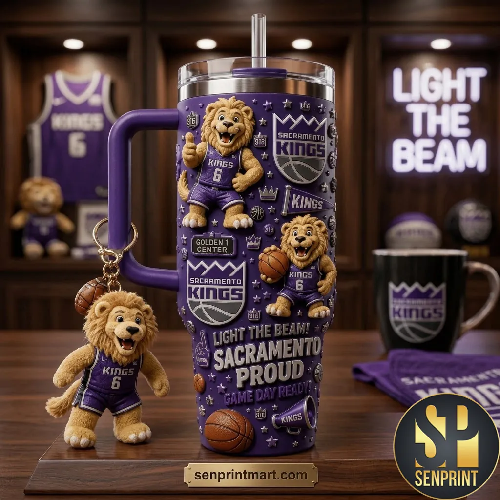 Sacramento Kings Light The Beam 40oz Insulated Tumbler