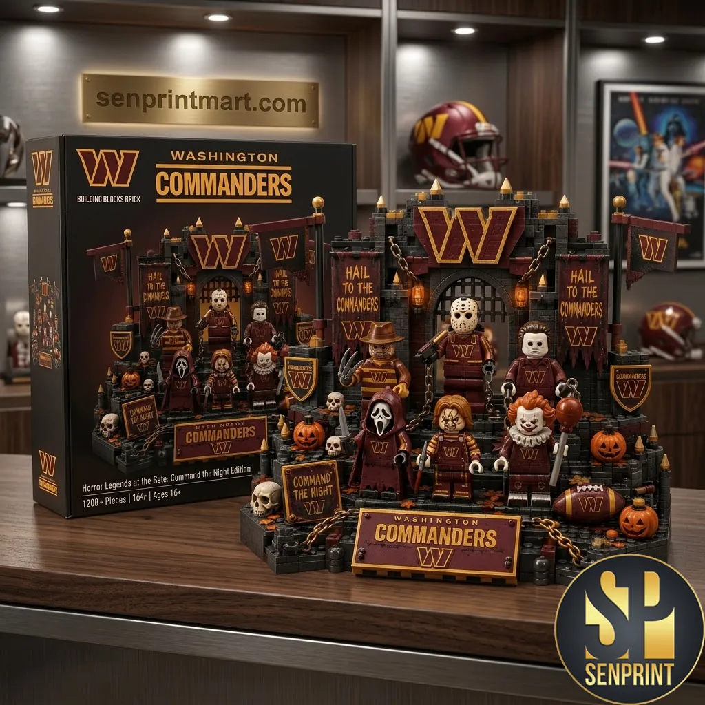 Washington Commanders Horror Legends Command The Night Building Brick Set