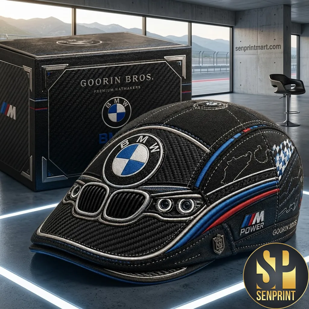 BMW M Power Premium Carbon Fiber Style Embroidered Cap