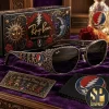 Harry Potter Hogwarts Crest Premium Gold Rimless Sunglasses Harry Potter Hogwarts Crest Premium Gold Rimless Sunglasses
