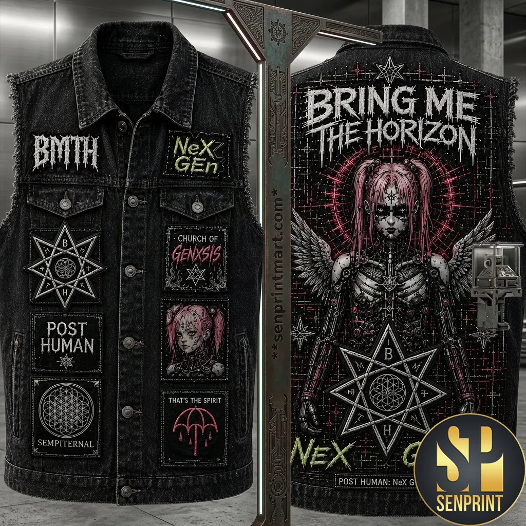 Bring Me The Horizon Nex Gen Premium Black Denim Vest