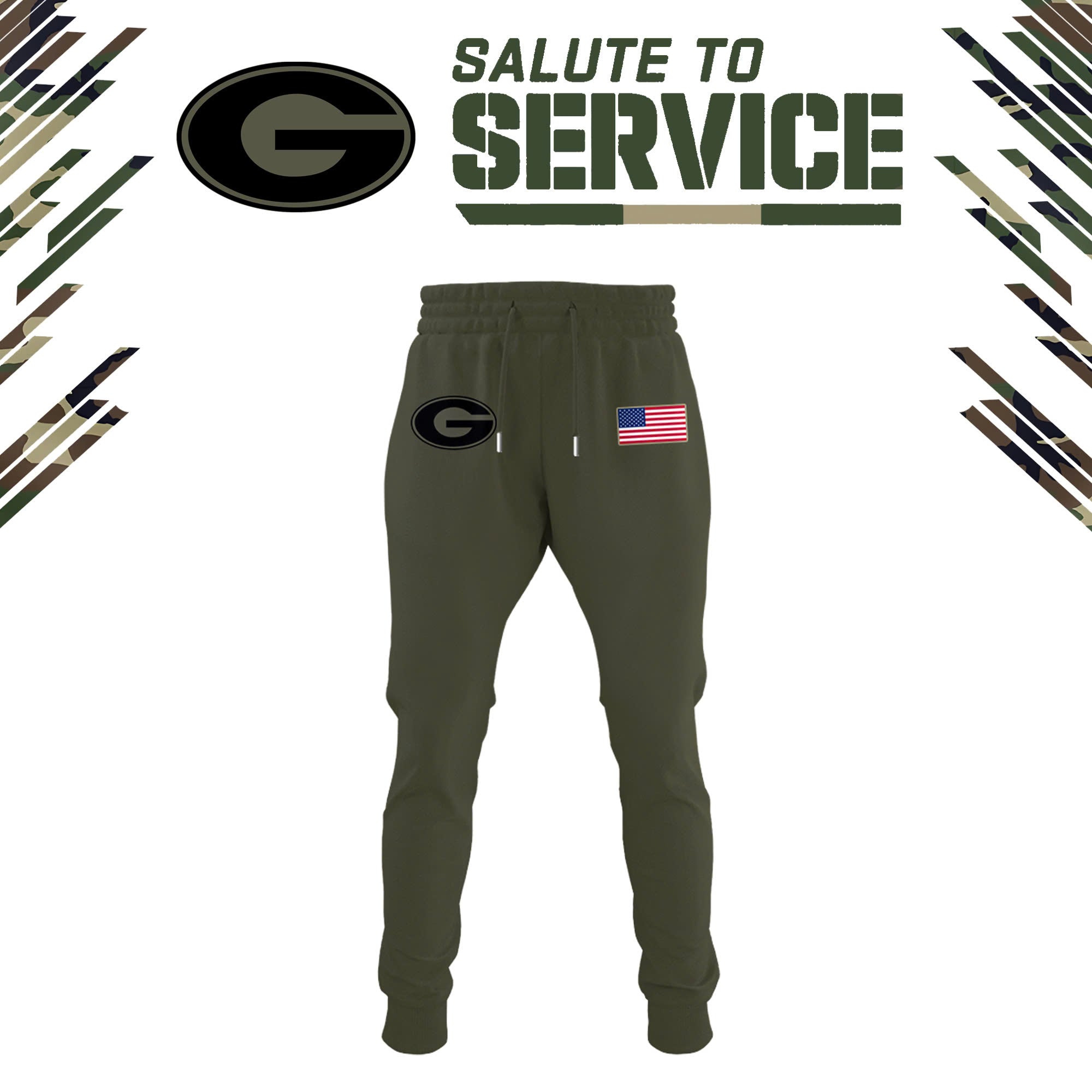 Georgia Bulldogs Salute to Service Military Camo Olive Green Fleece Pullover Hoodie Georgia Bulldogs Salute to Service Military Camo Olive Green Fleece Pullover Hoodie