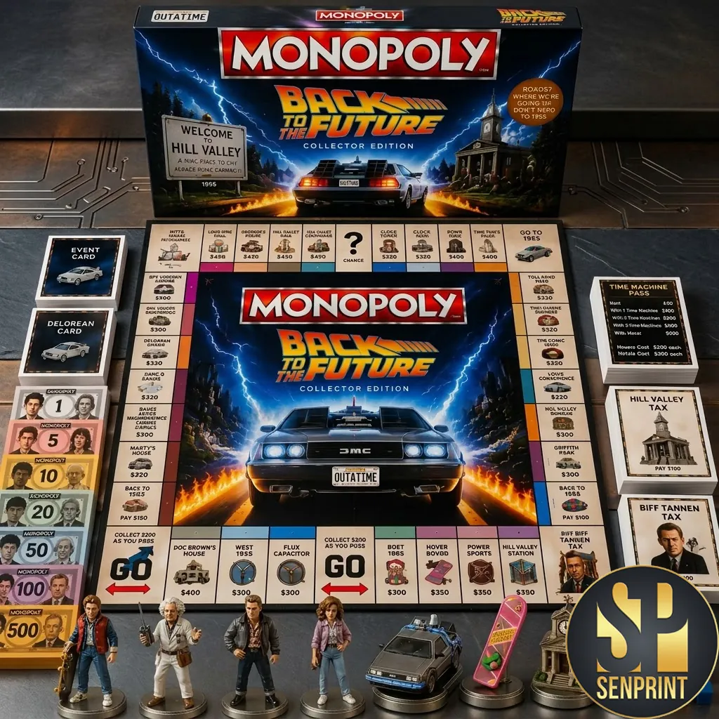 Back To The Future Collector Edition Monopoly Board Game