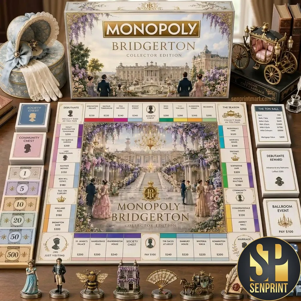 Bridgerton Monopoly Collector’s Edition Premium Board Game