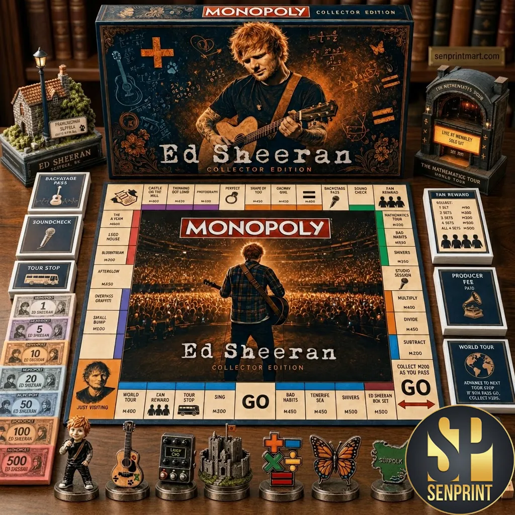 Ed Sheeran Monopoly Collector Edition Premium Board Game