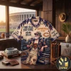 Ohio State Buckeyes Brutus Mascot Vintage Graphic Hawaiian Shirt