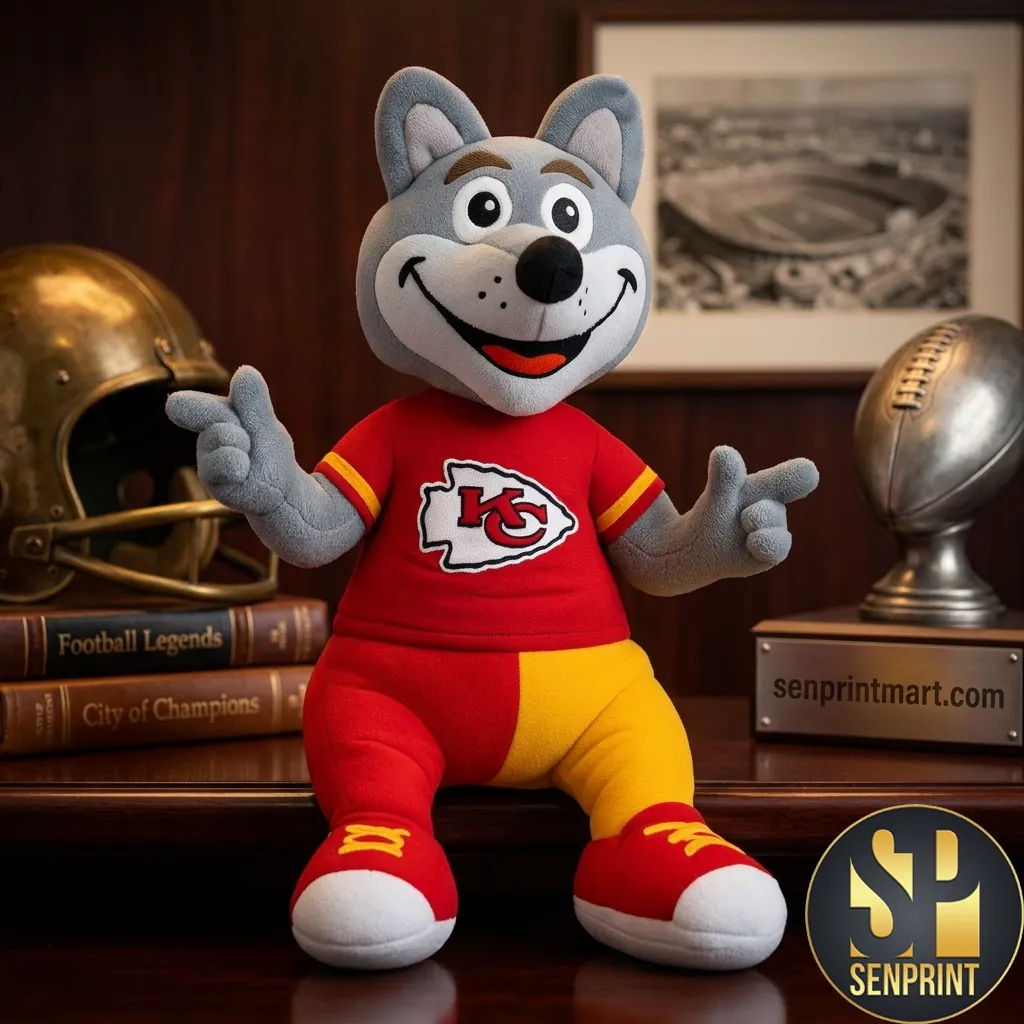 Kansas City Chiefs KC Wolf Mascot Premium Plush Toy