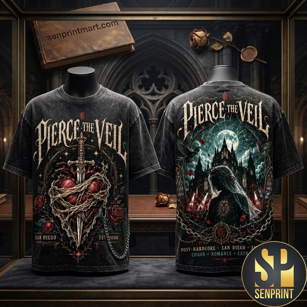 Pierce The Veil San Diego Est 2006 Graphic Band T-Shirt