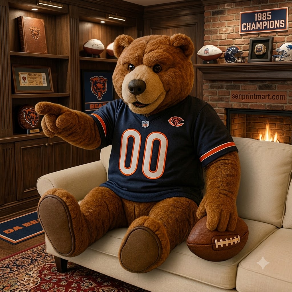 Chicago Bears 1985 Champions Mascot Plush Teddy Bear