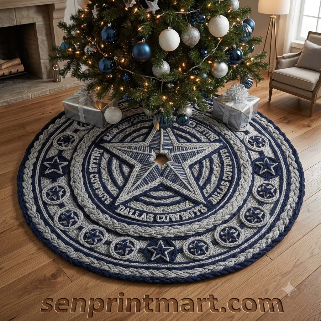 Dallas Cowboys Premium Knitted Holiday Tree Skirt