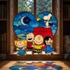 Snoopy Daisy Garden Stained Glass Style Window Suncatcher Snoopy Daisy Garden Stained Glass Style Window Suncatcher