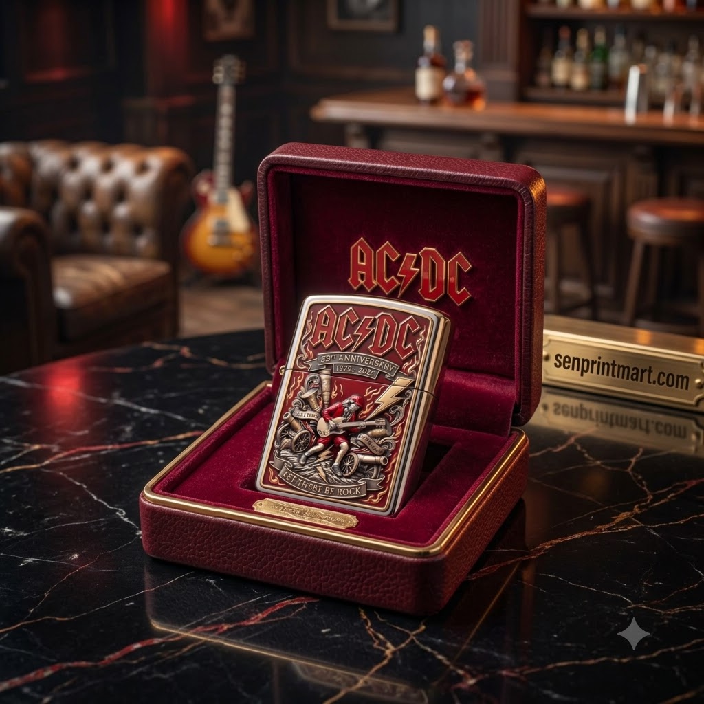 AC/DC 50th Anniversary Let There Be Rock Premium Lighter Case