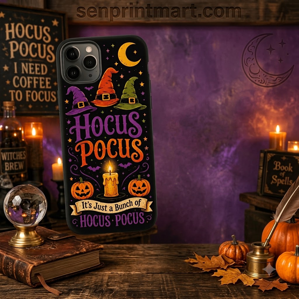 Hocus Pocus Witchy Spell Halloween Theme Phone Case