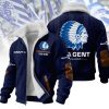 Personalized KAA Gent Mascot Blue Sherpa Lined Winter Fleece Jacket