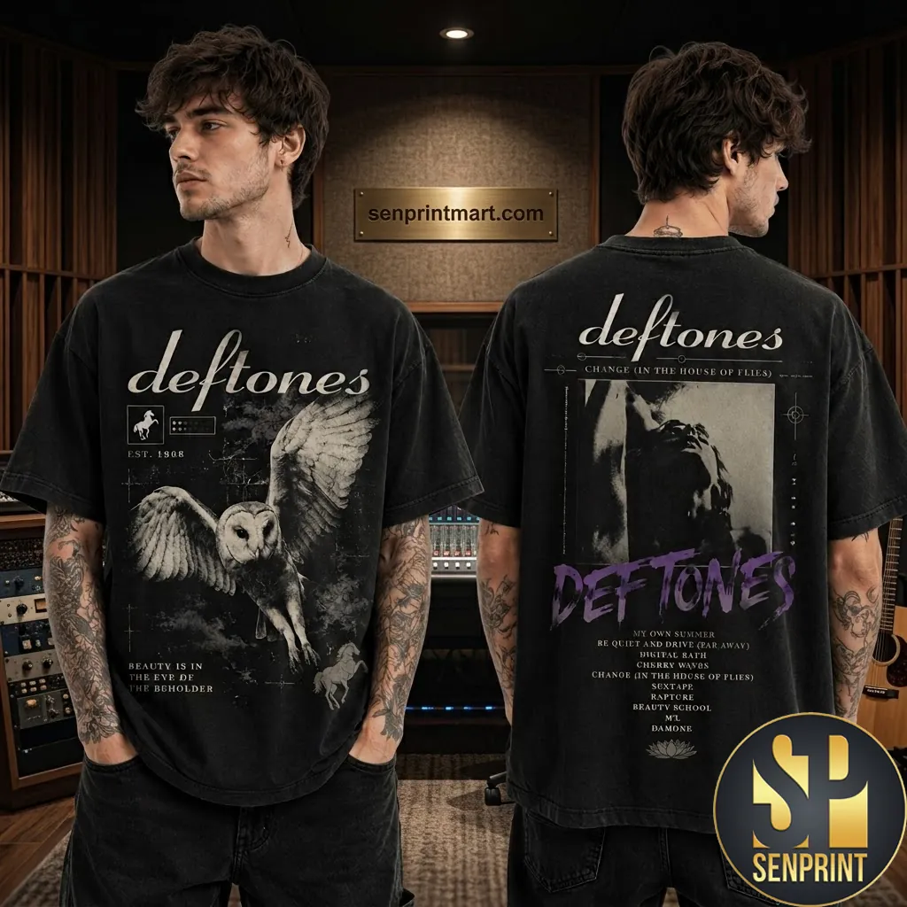 Deftones Change In The House Of Flies Vintage Style Graphic T-Shirt