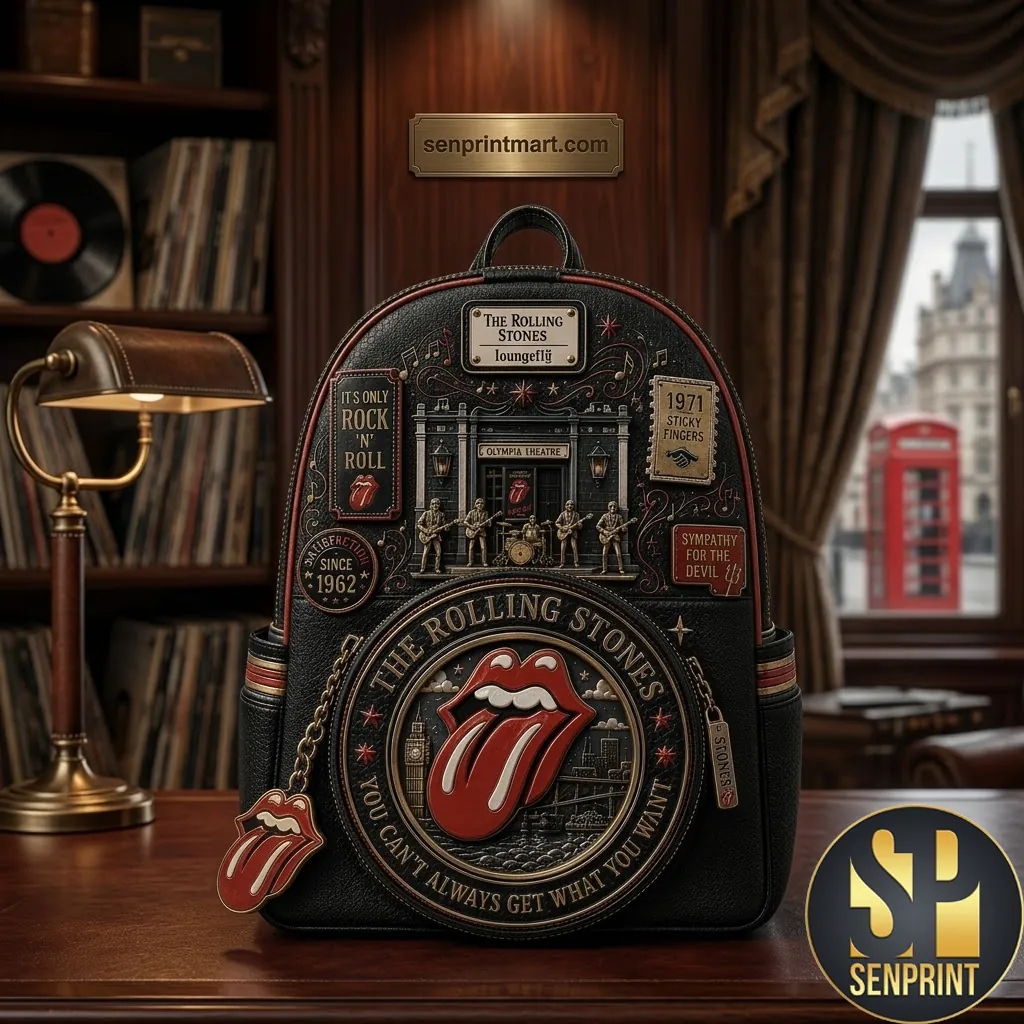 The Rolling Stones Premium Commemorative Rock And Roll Backpack