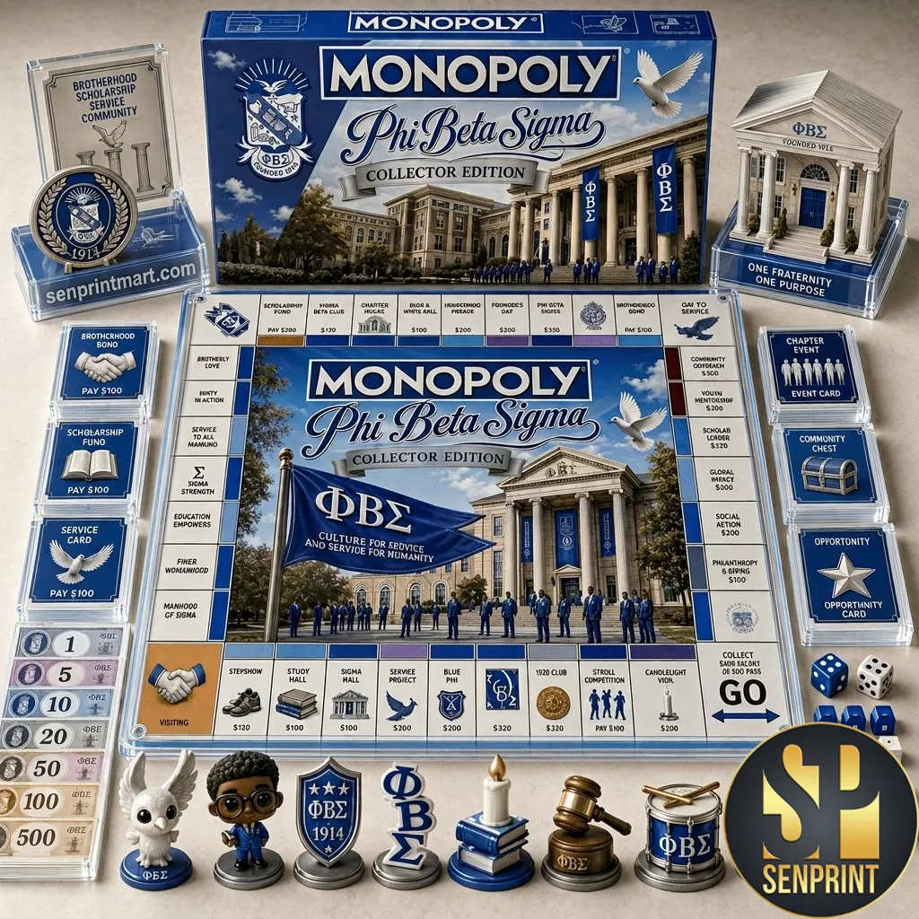 Phi Beta Sigma Fraternity Monopoly Collector Edition Board Game