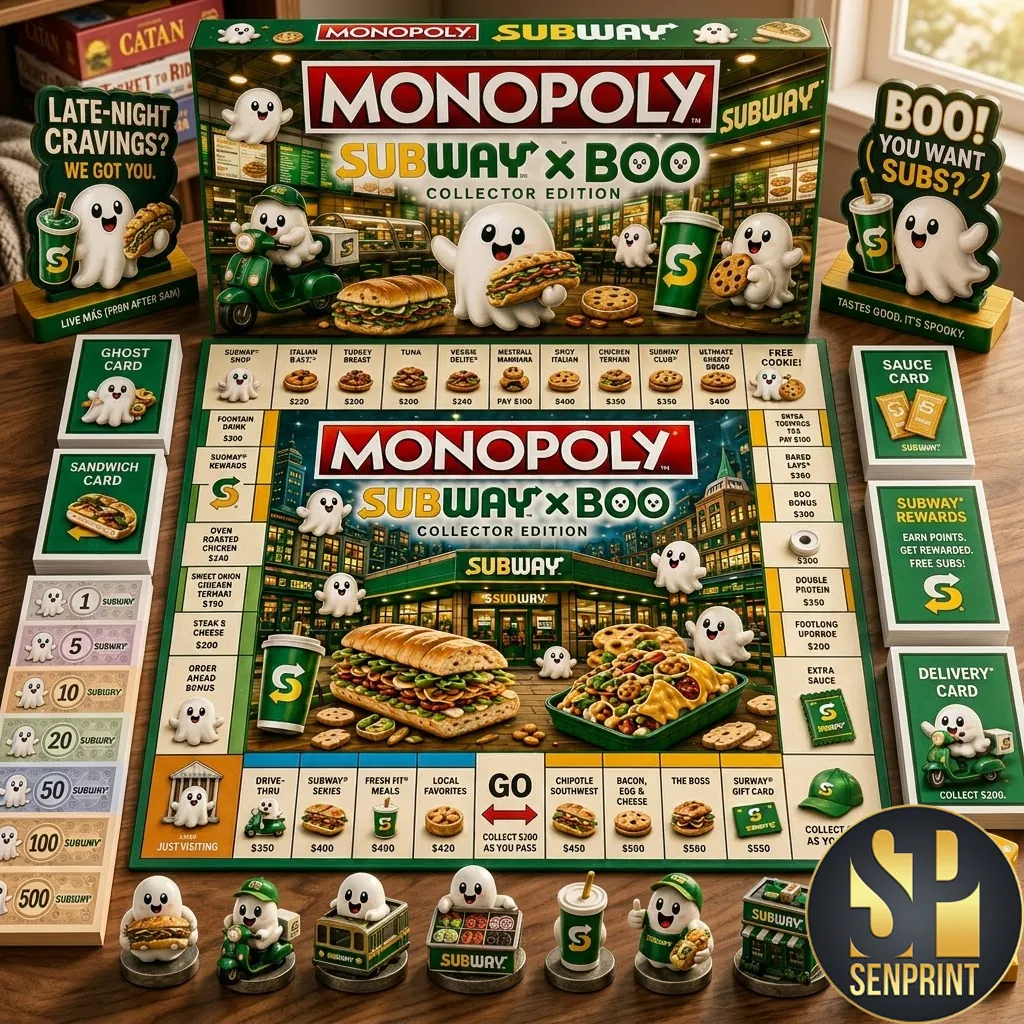 Subway x Boo Monopoly Collector Edition Board Game