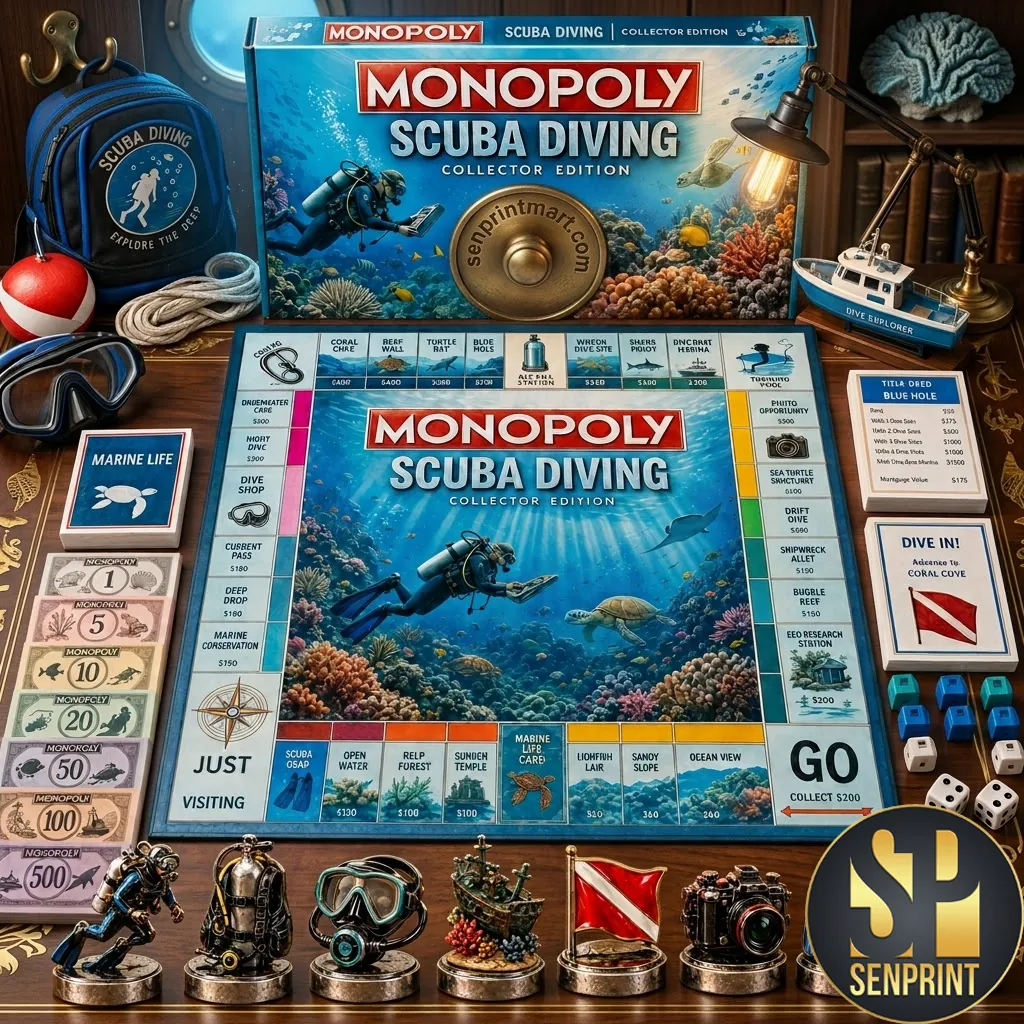 Monopoly Scuba Diving Collector Edition Premium Board Game