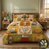 Personalized Skull Couple Gothic Anniversary Bedding Set Personalized Skull Couple Gothic Anniversary Bedding Set