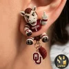 Notre Dame Fighting Irish Leprechaun Mascot Dangle Earrings Notre Dame Fighting Irish Leprechaun Mascot Dangle Earrings