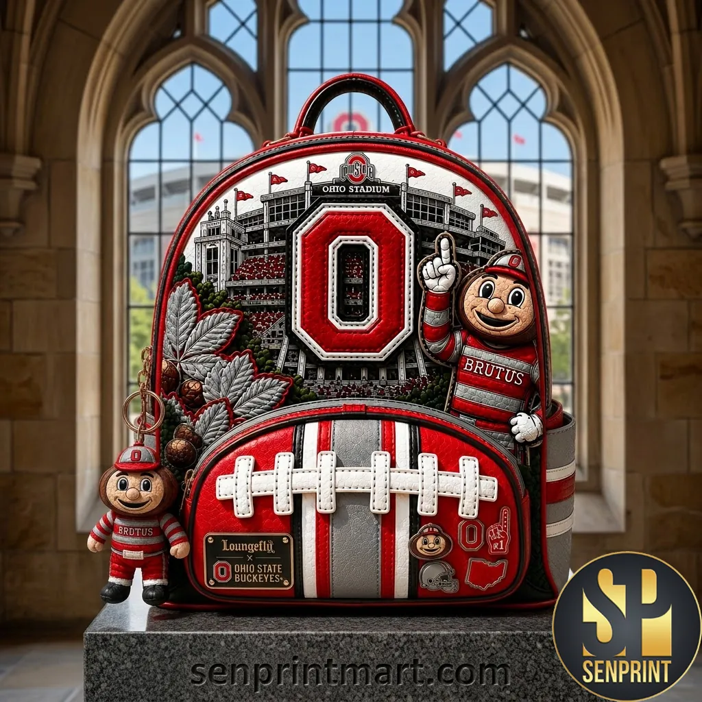 Ohio State Buckeyes Brutus Ohio Stadium Loungefly Backpack
