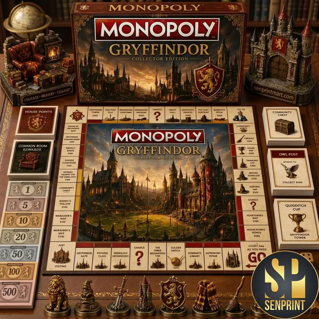 Harry Potter Gryffindor Collector’s Edition Monopoly Board Game