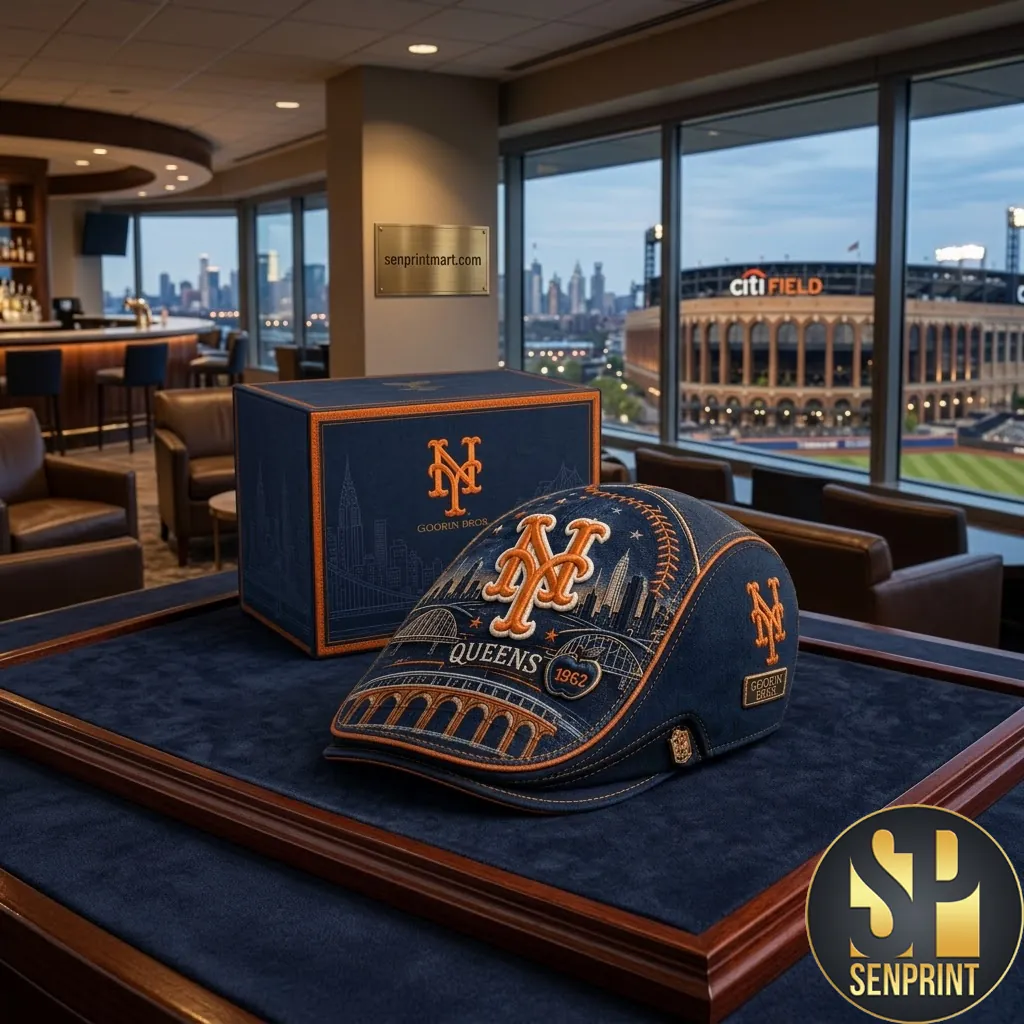 New York Mets Queens 1962 Premium Embroidered Flat Cap