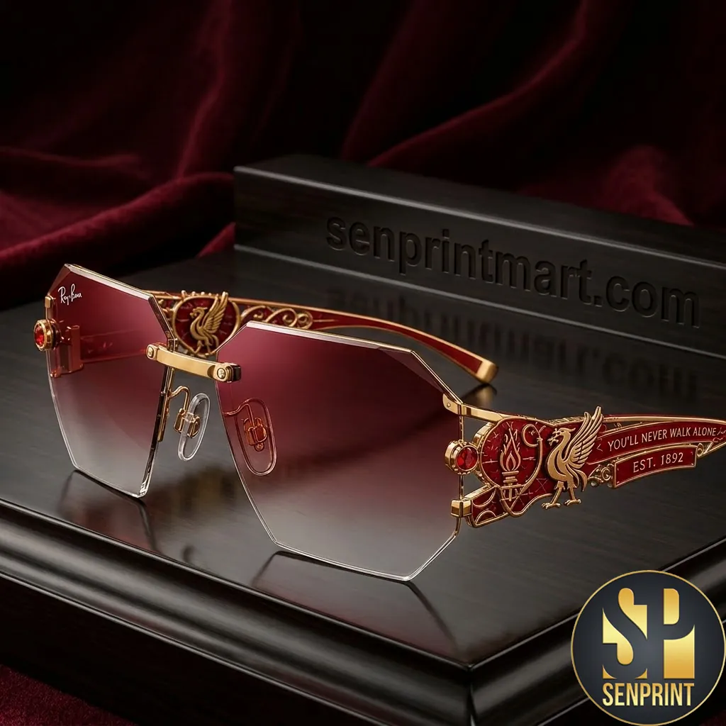 Liverpool FC Premium Gold Edition You’ll Never Walk Alone Sunglasses