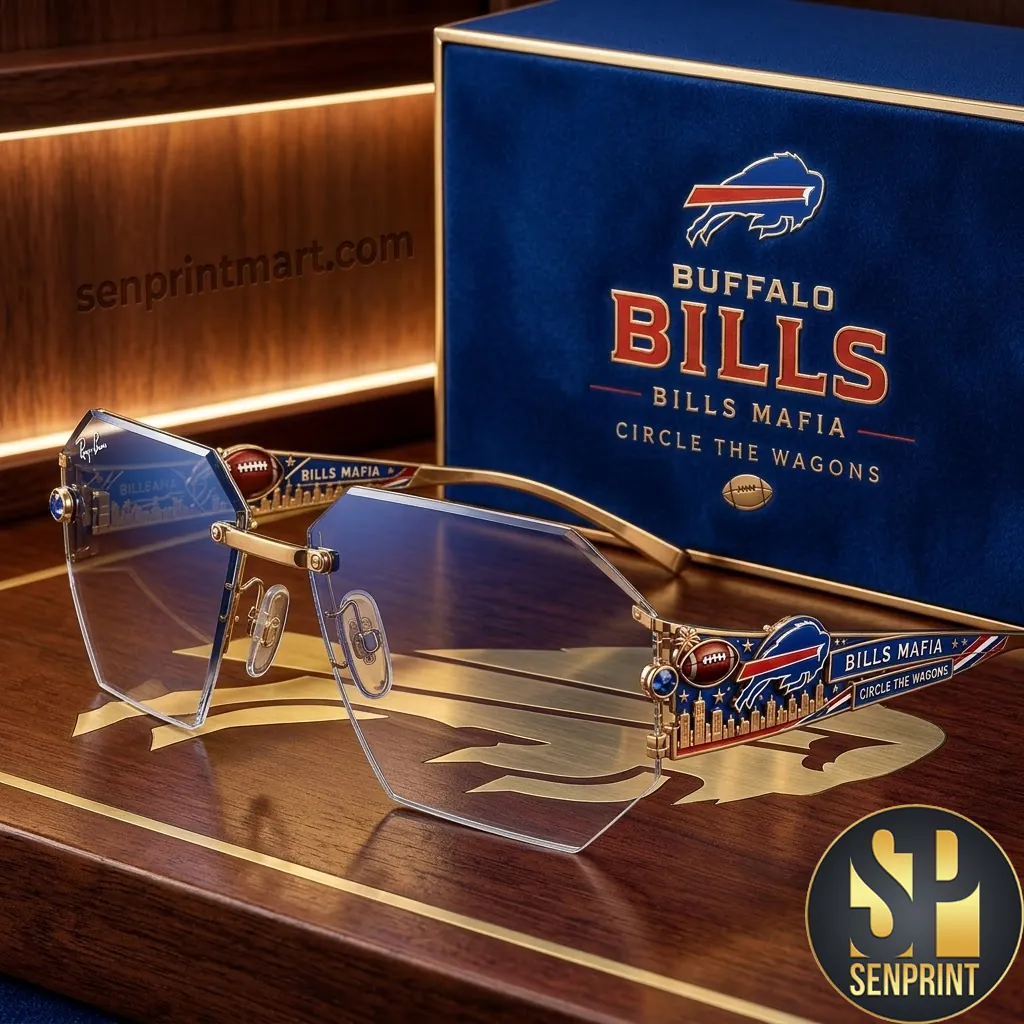 Buffalo Bills NFL Bills Mafia Premium Rimless Sunglasses