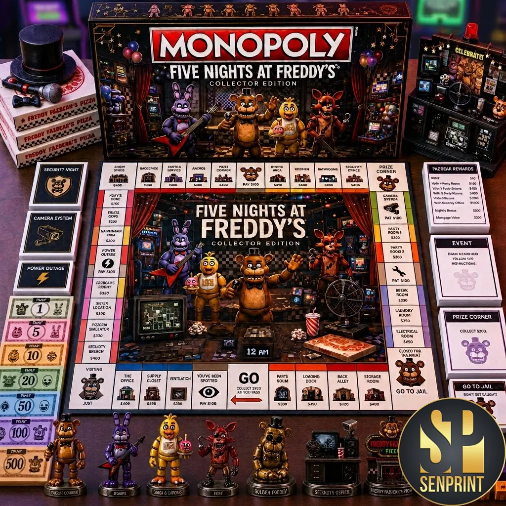 Five Nights At Freddys Monopoly Collector Edition Board Game