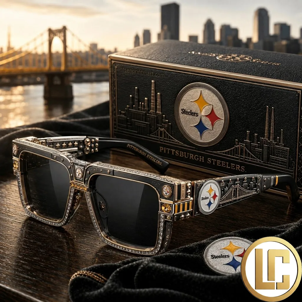 Pittsburgh Steelers Premium Rhinestone Unisex Sunglasses