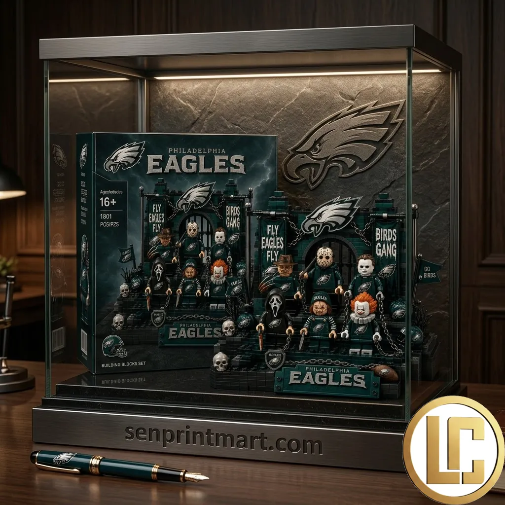 Philadelphia Eagles Horror Movie Character Premium Building Brick Set