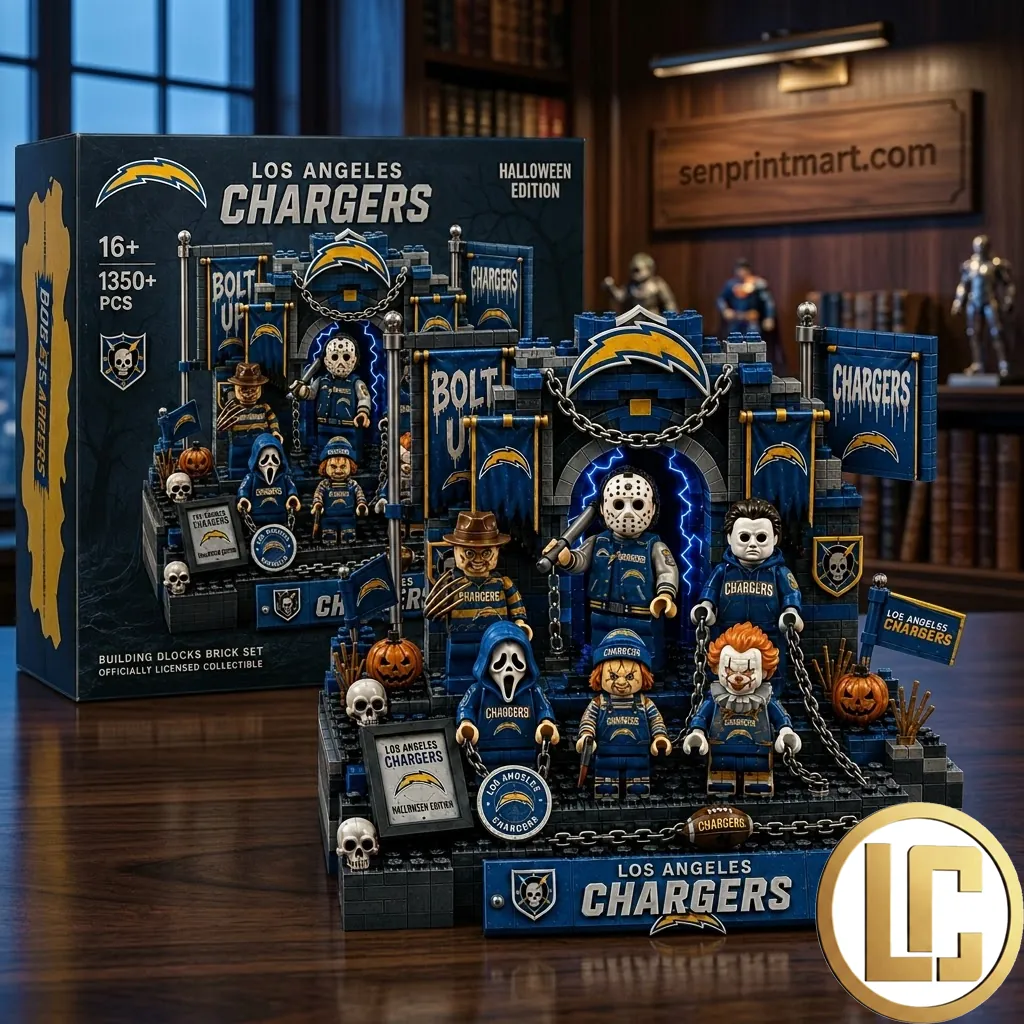 Los Angeles Chargers Halloween Edition Premium Building Brick Set