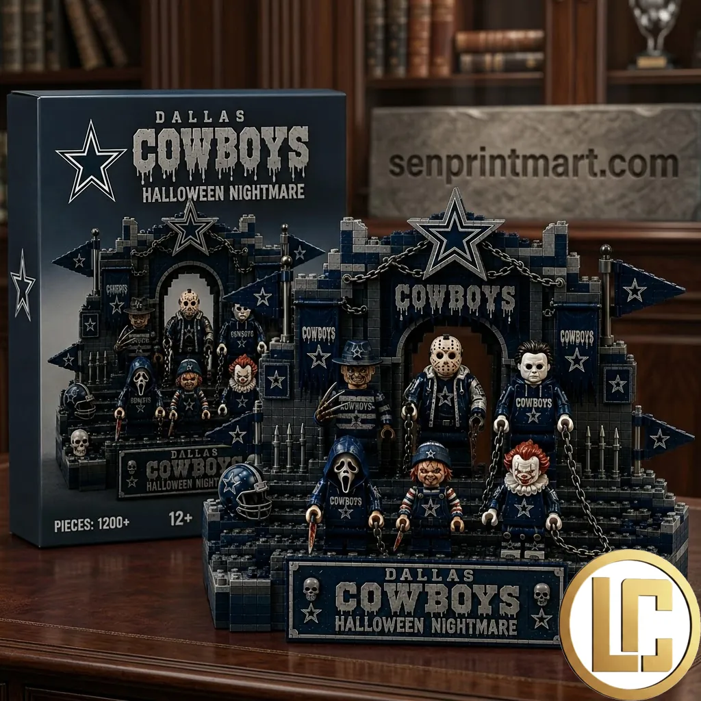 Dallas Cowboys Halloween Nightmare Horror Movie Building Brick Set