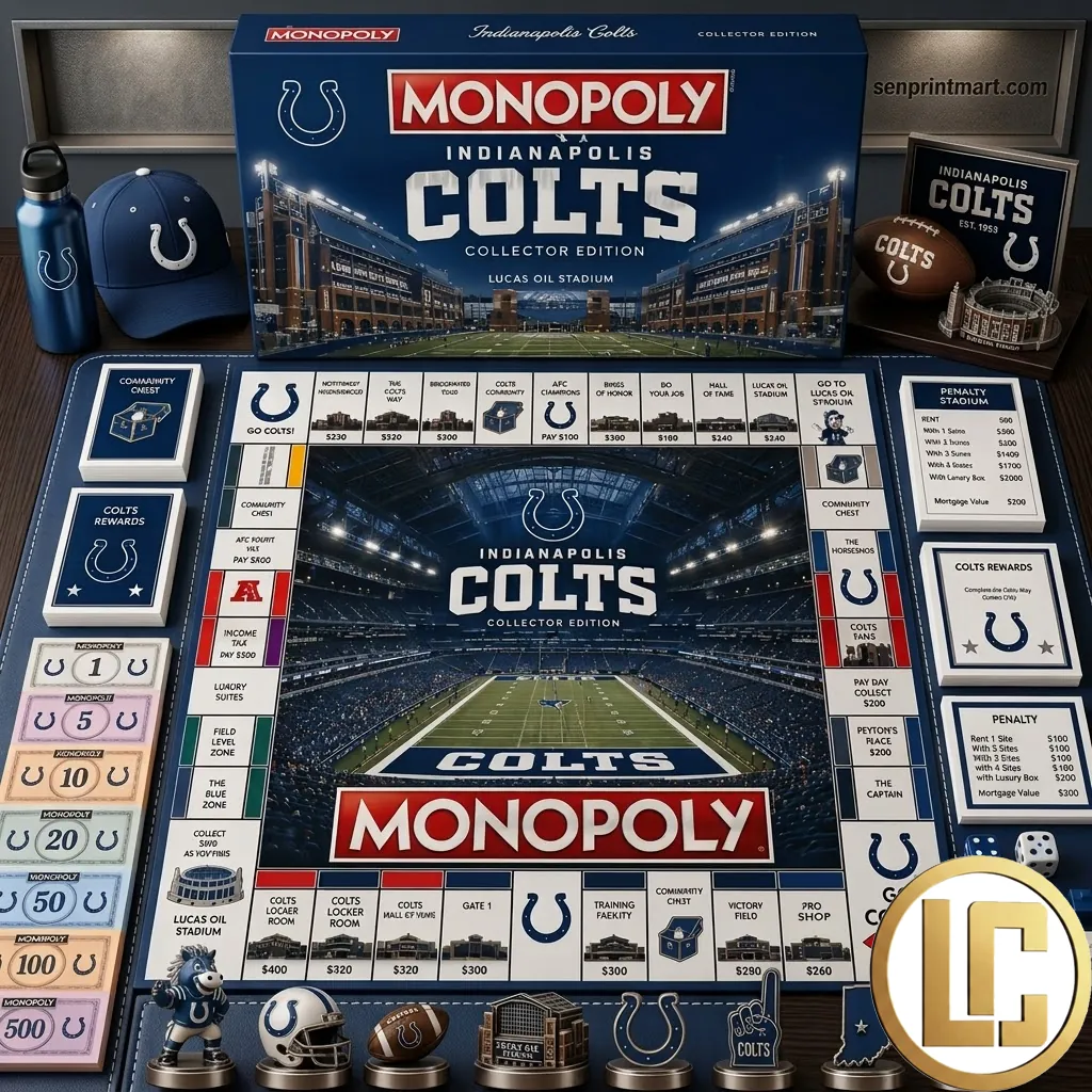 Indianapolis Colts Collector Edition Monopoly Board Game