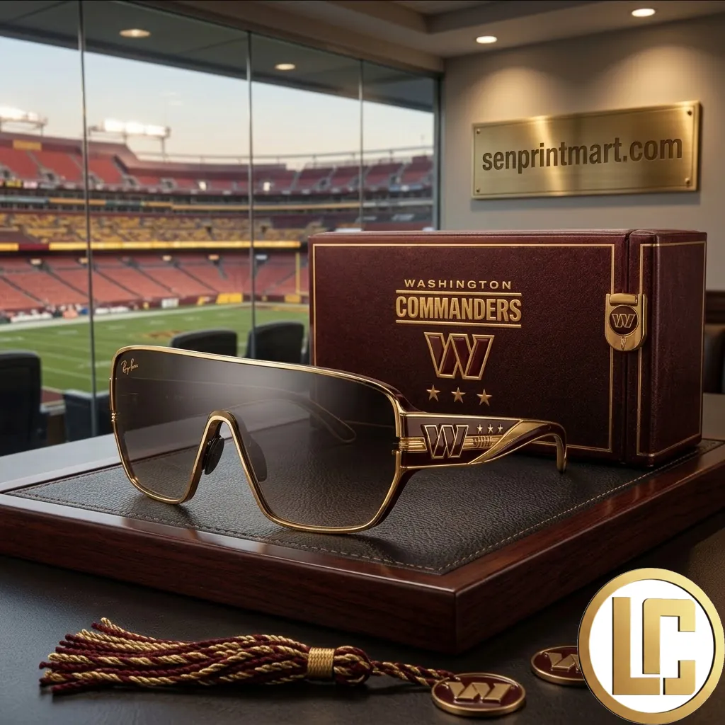 Washington Commanders Premium Gold Logo Unisex Sunglasses