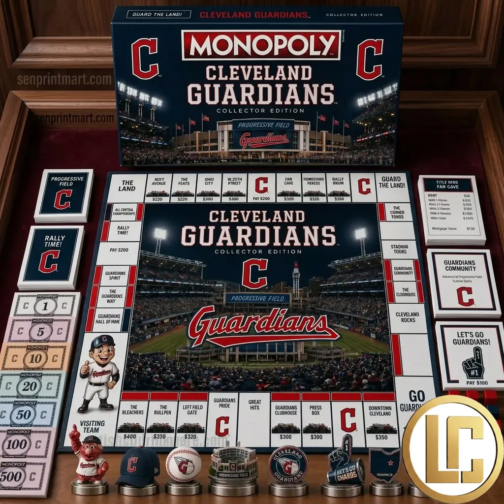 Cleveland Guardians Collector Edition Monopoly Board Game