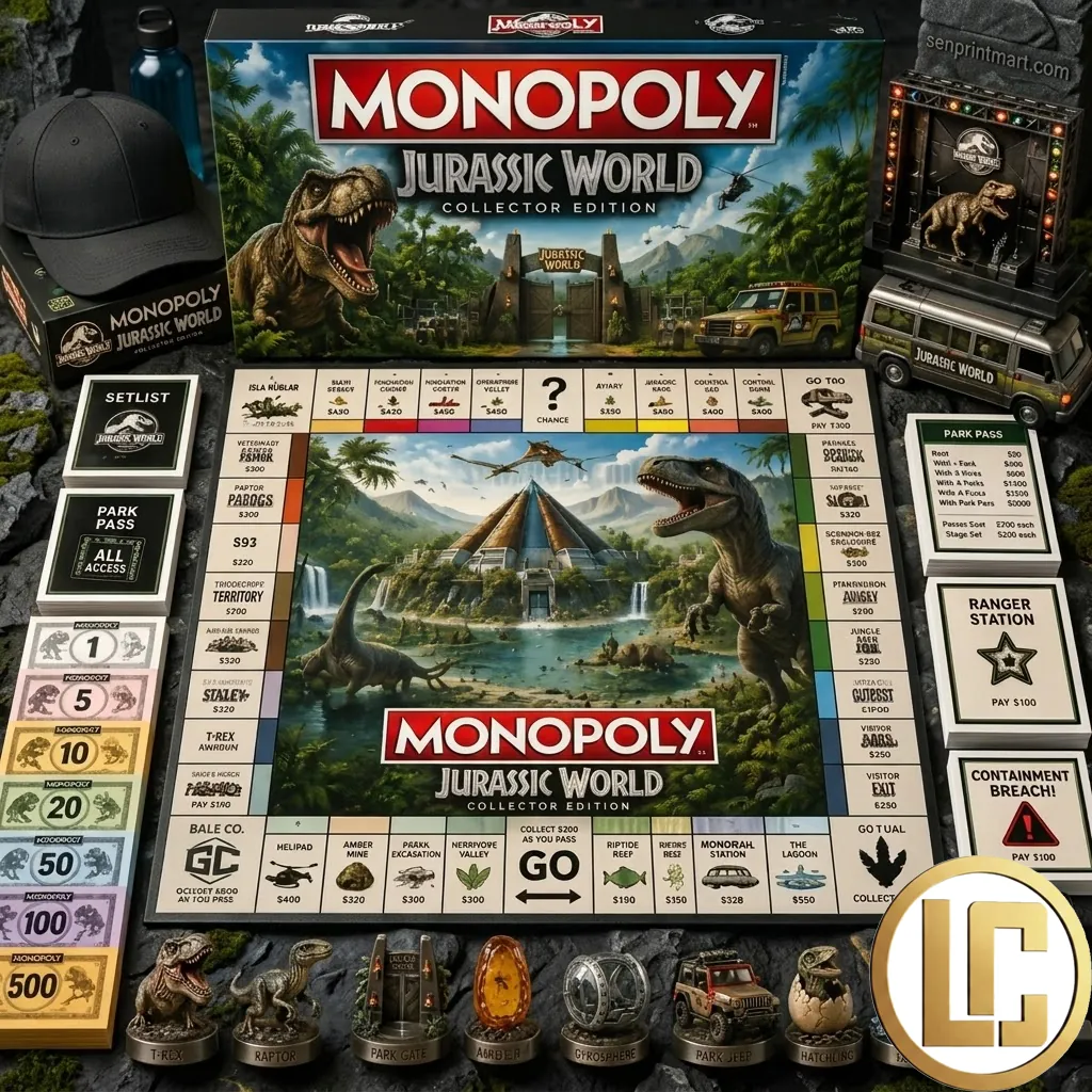 Jurassic World Collector Edition Monopoly Board Game