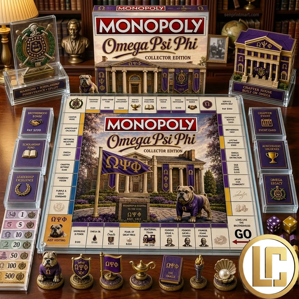Omega Psi Phi Monopoly Collector Edition Board Game