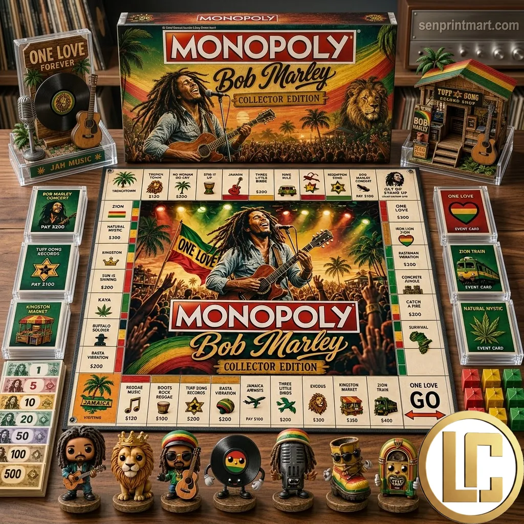 Bob Marley Monopoly Collector Edition Premium Board Game