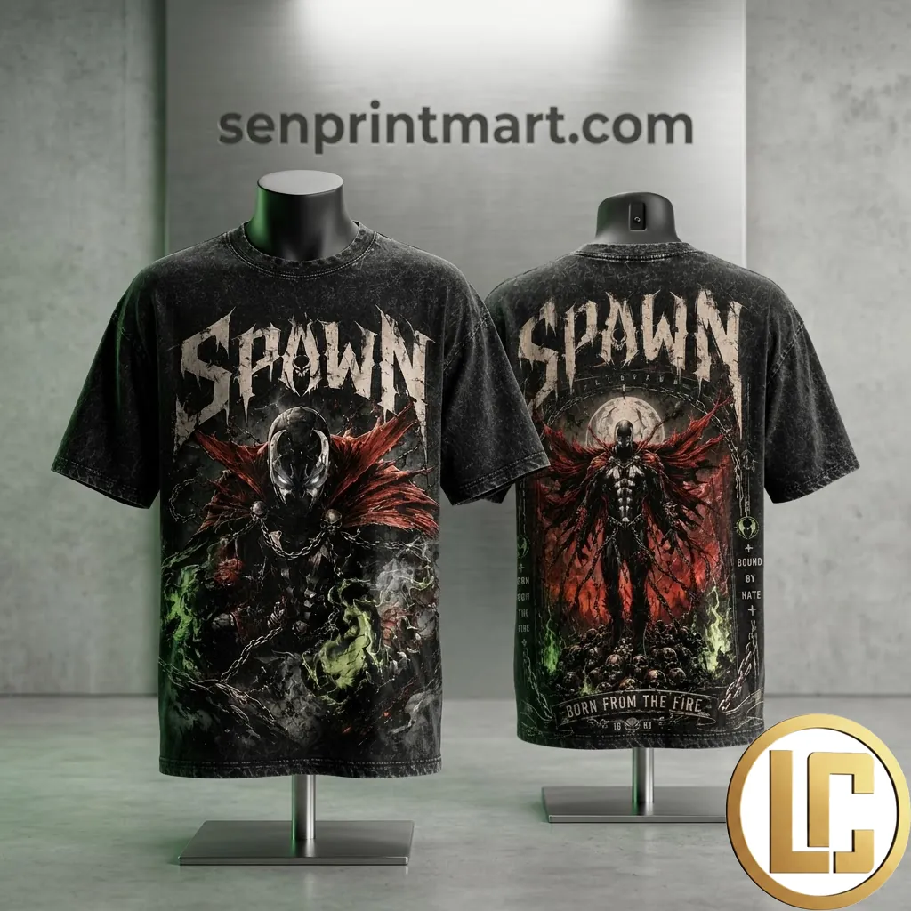 Spawn Born From The Fire Graphic Print T-Shirt
