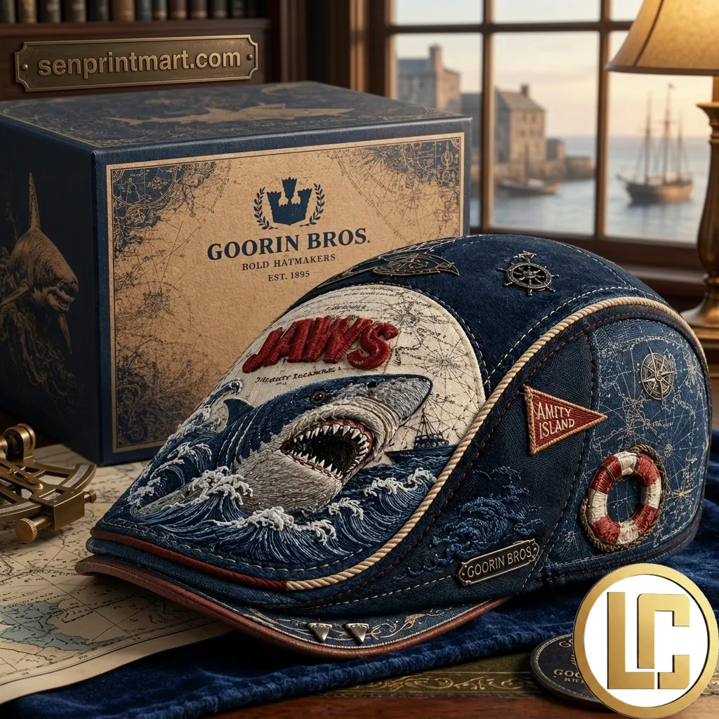 Goorin Bros Jaws Amity Island Limited Edition Flat Cap