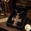 Florida Gators 1853 Iced Out Gold Luxury Mascot Pendant Necklace Florida Gators 1853 Iced Out Gold Luxury Mascot Pendant Necklace