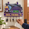 Minnesota Vikings US Bank Stadium Skol Crochet Style Entryway Wall-Mounted Key Holder