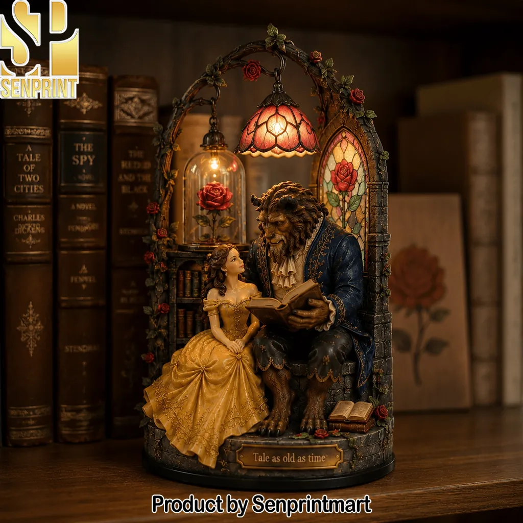 Beauty And The Beast Tale As Old As Time Premium LED Table Lamp