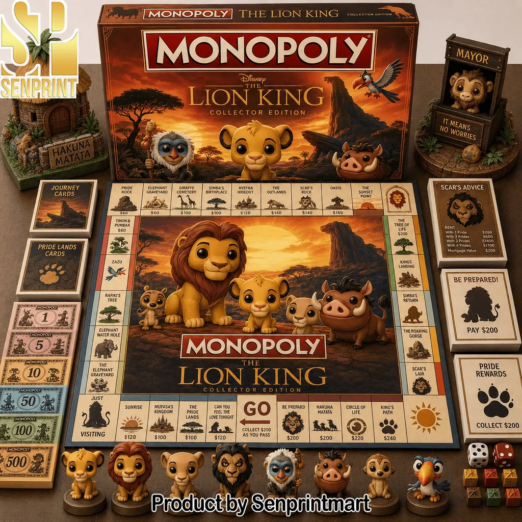 Disney The Lion King Monopoly Collector Edition Board Game