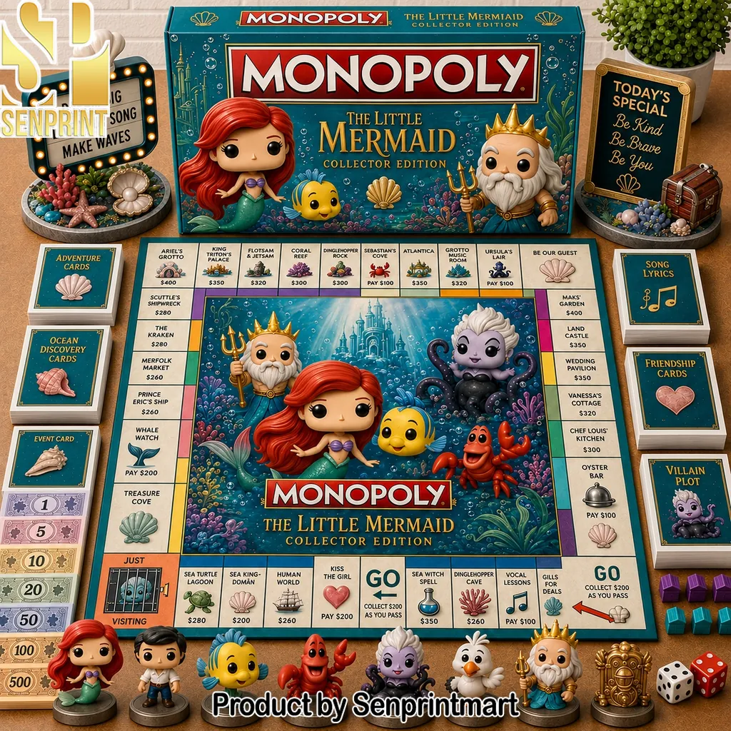 The Little Mermaid Monopoly Collector Edition Board Game